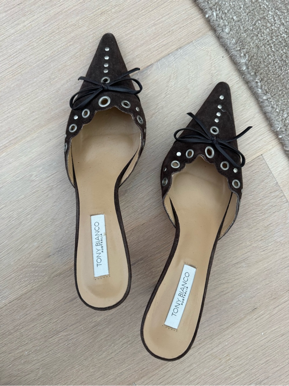 Tony Bianco Suede Mules